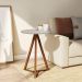 Mesa Lateral Redonda Classic Gianduia e Nature