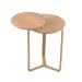 Mesa Lateral Redonda Complementos Hanover e Dourada 44 cm