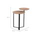 Mesa Lateral Redonda Complementos Hanover e Preta 44 cm