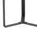 Mesa Lateral Redonda Complementos Hanover e Preta 44 cm