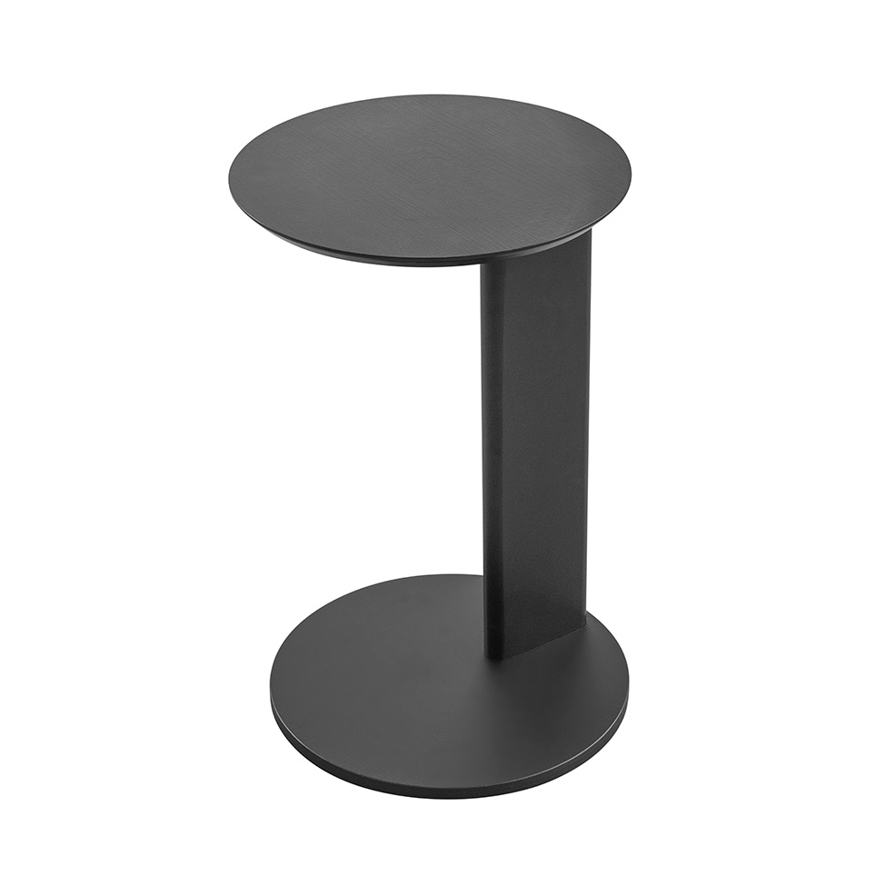 Mesa Lateral Redonda Complementos Nero 35 cm