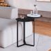 Mesa Lateral Redonda Complementos Nero 44 cm