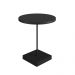Mesa Lateral Redonda Complementos Nero e Preta 52x45 cm