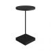 Mesa Lateral Redonda Complementos Nero e Preta 60x35 cm