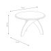 Mesa Lateral Redonda Jade Cinamomo e Off White 47 cm