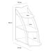Mesa Lateral Retangular Andes Cedro e Off White