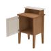 Mesa Lateral Retangular Charlotte 1 PT Cinamomo e Off White