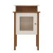 Mesa Lateral Retangular Charlotte 1 PT Cinamomo e Off White