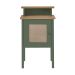 Mesa Lateral Retangular Charlotte 1 PT Verde Menta e Carvalho