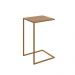 Mesa Lateral Retangular Complementos Hanover e Dourada 64x35 cm