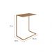 Mesa Lateral Retangular Complementos Hanover e Dourada 67x58 cm