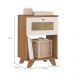 Mesa Lateral Retangular Trama 1 GV Cinamomo e Off White