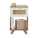 Mesa Lateral Retangular Trama 1 GV Cinamomo e Off White