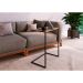 Mesa Lateral Telúrio Hanover e Preta 67 cm