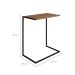 Mesa Lateral Telúrio Hanover e Preta 67 cm