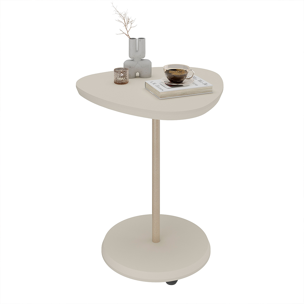 Mesa Lateral Triangular Bel Off White