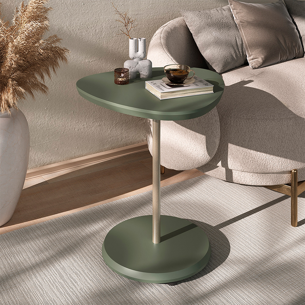 Mesa Lateral Triangular Bel Verde Menta