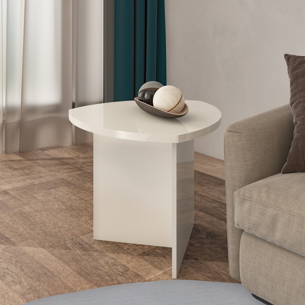 Mesa Lateral Triangular Delta Off White