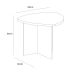 Mesa Lateral Triangular Delta Off White
