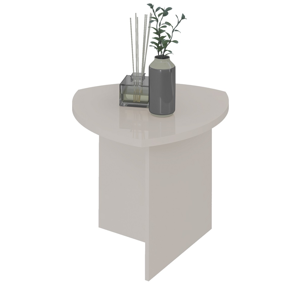 Mesa Lateral Triangular Delta Off White