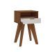 Mesa Lateral Vip 1 GV Cedro e Off White