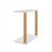 Mesa Lateral de Escritório Lanes 100% MDF Off White e Freijó 60 cm
