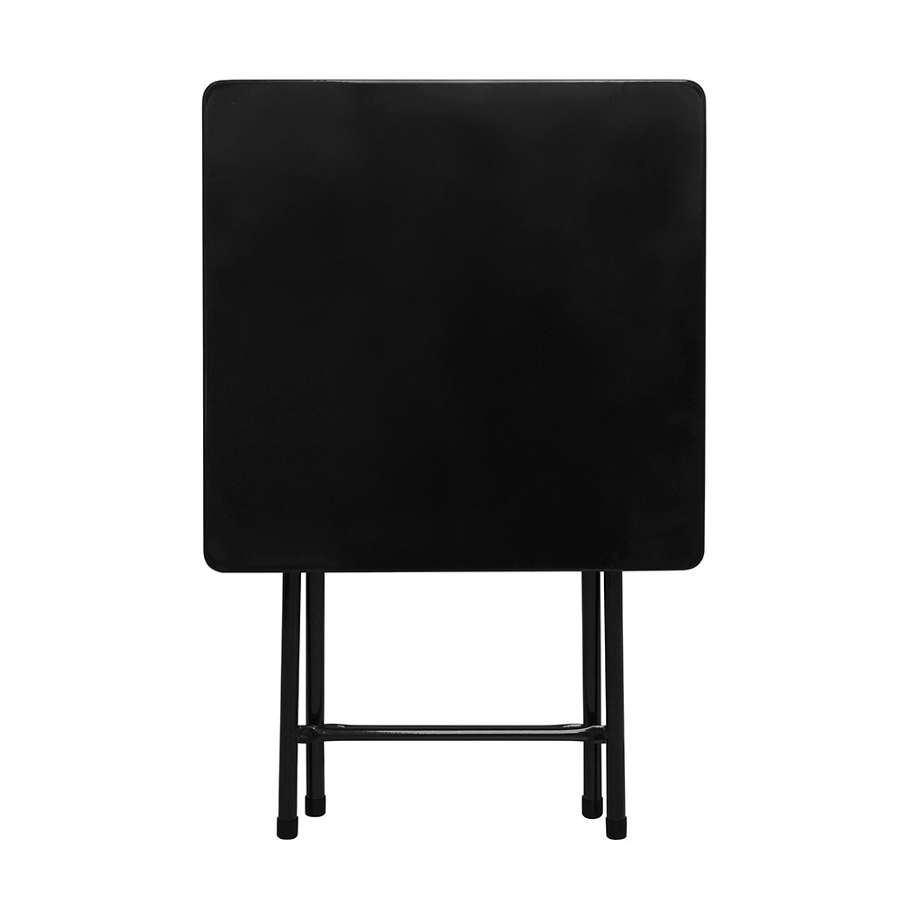 Mesa Quadrada Dobrável com Tampo Aço Erica Preta