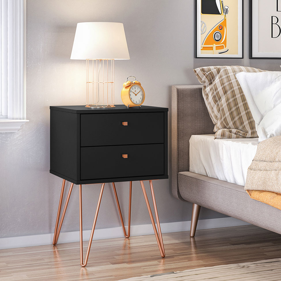 Mesa de Cabeceira Bled 2 GV Preta