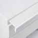 Mesa de Cabeceira Fresh com Suporte Extensível 2 Gavetas Branco e Imbuia