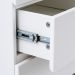 Mesa de Cabeceira Fresh com Suporte Extensível 2 Gavetas Branco e Imbuia