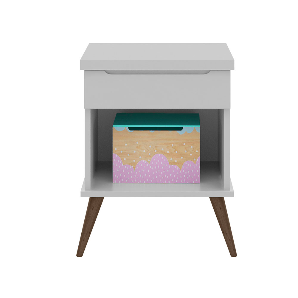 Mesa de Cabeceira Infantil Melinda 1 GV Cinza