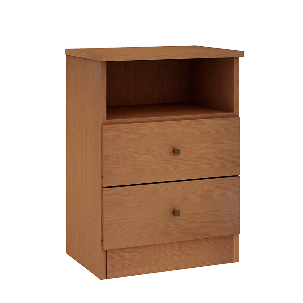 Mesa de Cabeceira Irlanda 2 Gavetas Freijó