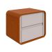 Mesa de Cabeceira Loop 2 Gavetas Frassino e Off White