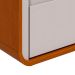 Mesa de Cabeceira Loop 2 Gavetas Frassino e Off White