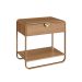 Mesa de Cabeceira Luna 1 Gaveta Hanover e Dourado