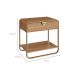 Mesa de Cabeceira Luna 1 Gaveta Hanover e Dourado