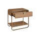 Mesa de Cabeceira Luna 1 Gaveta Hanover e Dourado