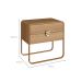 Mesa de Cabeceira Luna 2 Gavetas Hanover e Dourado