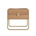 Mesa de Cabeceira Luna 2 Gavetas Hanover e Dourado
