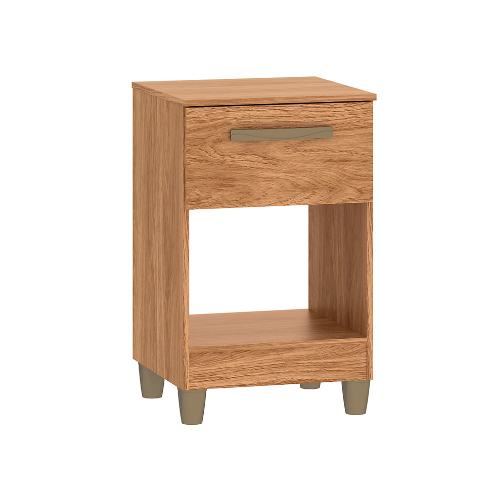 Mesa de Cabeceira Prada 1 Gaveta Mel