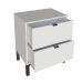Mesa de Cabeceira Queens 2 Gavetas Branca