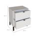 Mesa de Cabeceira Queens 2 Gavetas Branca