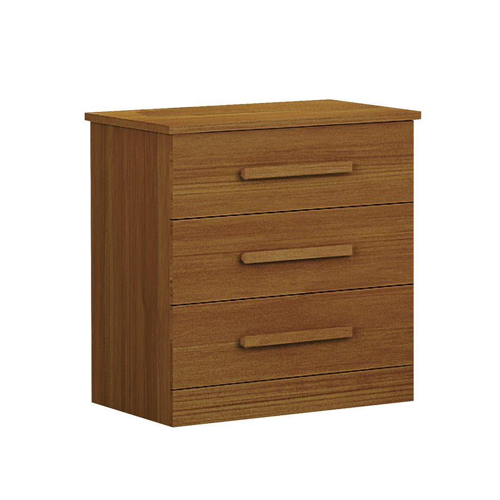 Mesa de Cabeceira Rubi 3 Gavetas Cinamomo