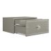 Mesa de Cabeceira Strass 2 Gavetas Off White