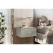 Mesa de Cabeceira Strass 2 Gavetas Off White
