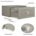 Mesa de Cabeceira Strass 2 Gavetas Off White