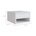 Mesa de Cabeceira Suspensa Slim 1 Gaveta Branca