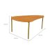 Mesa de Centro Ôrganica Meven 100% MDF Freijó 70 cm