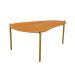 Mesa de Centro Ôrganica Meven 100% MDF Freijó 90 cm