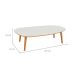 Mesa de Centro Ôrganica Rivor 100% MDF Off White e Freijó